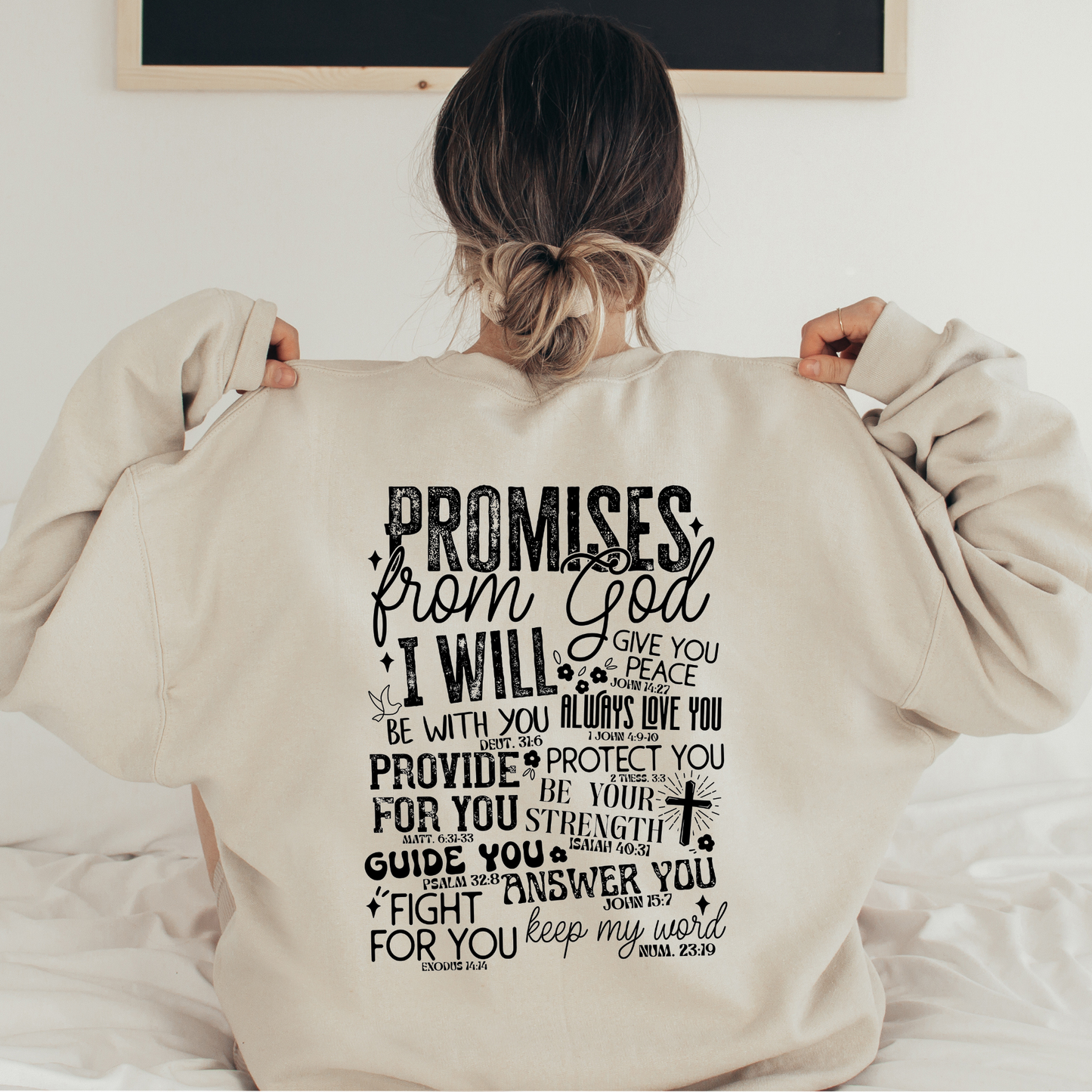 God's Promises Sweatshirt - Christian Graphic tee - Fall