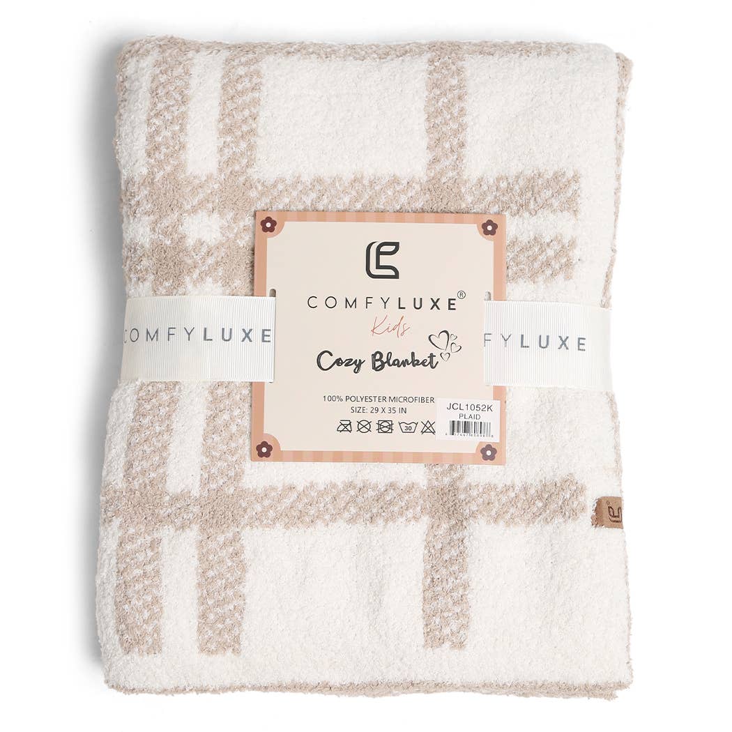PLAID Print Kids Luxury Soft Throw Blanket
