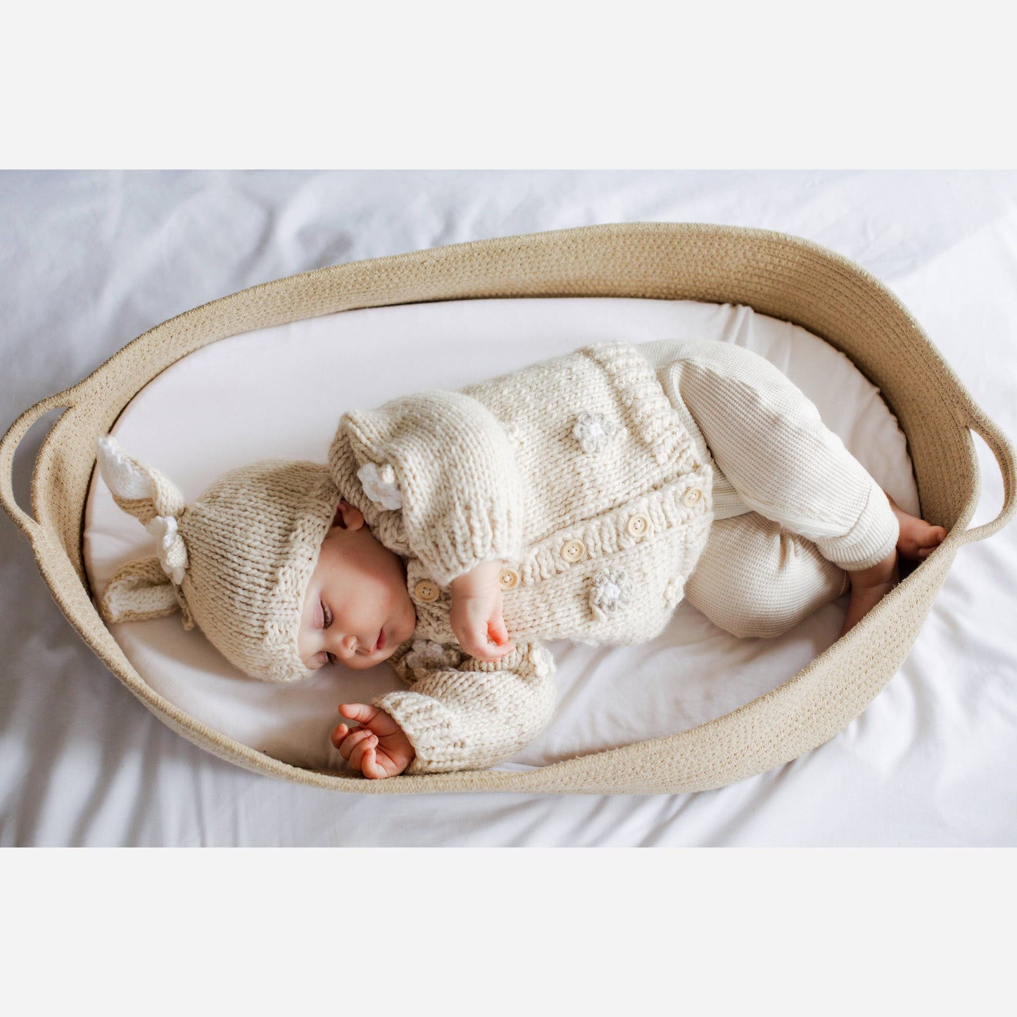 Flower Cardigan Sweater Natural Baby & Toddler