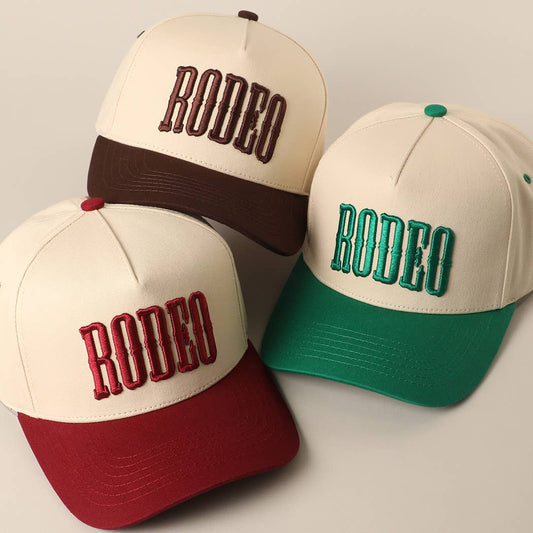 RODEO Two-Tone Embroidered Trucker Hat