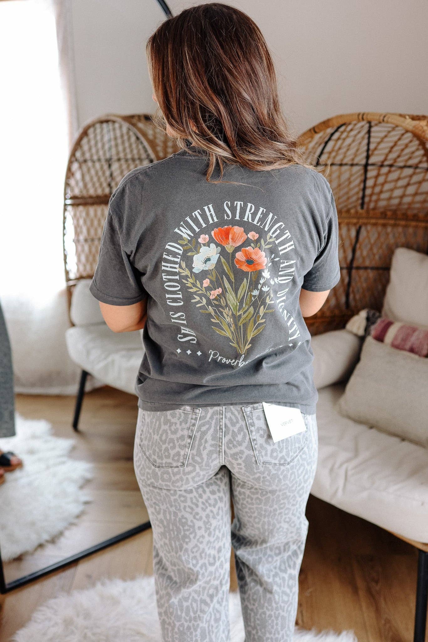 Strength & Dignity Graphic Tee - Pepper