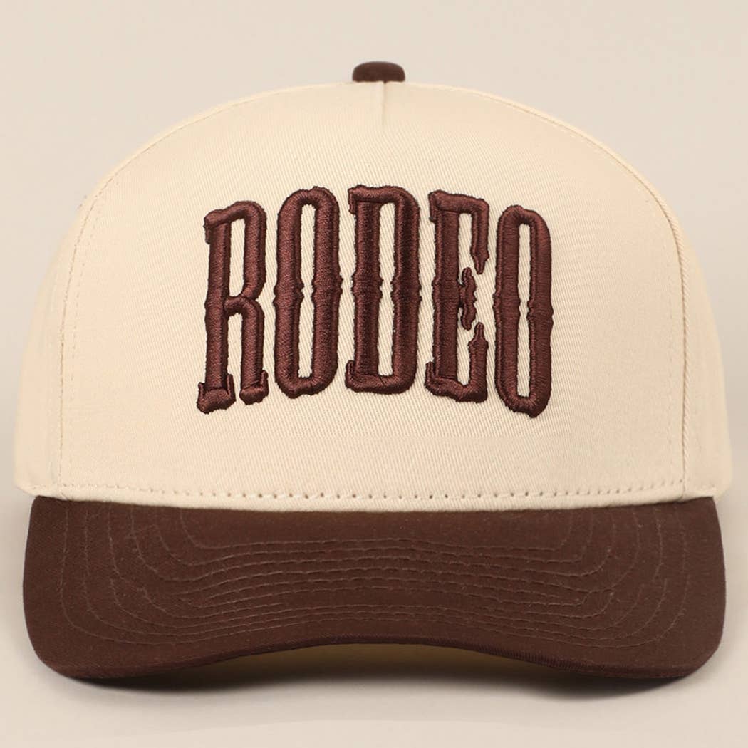 RODEO Two-Tone Embroidered Trucker Hat
