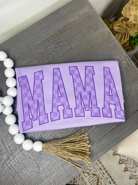 Purple Mama Checkered (Sublimation T-Shirt)