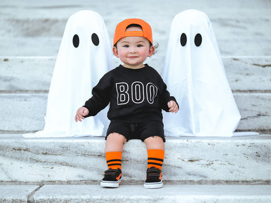 BOO | Kids Fall + Halloween Sweatshirt