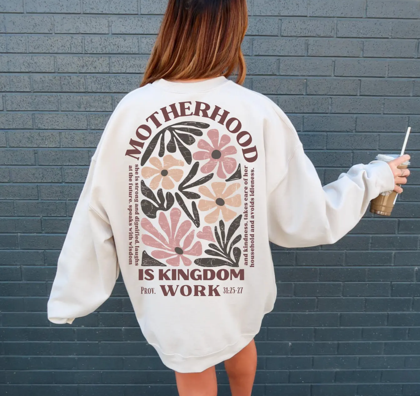 Motherhood is Kingdom Work Comfort Color Tee