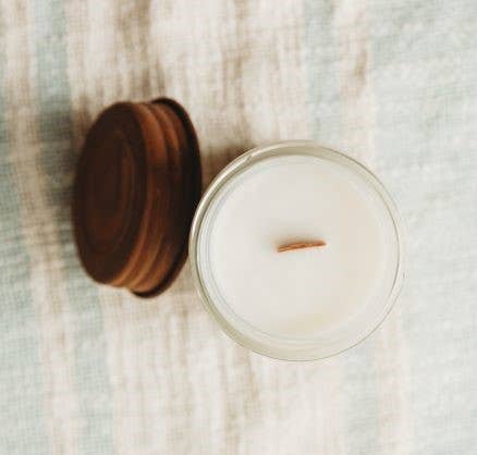 White Pumpkin Candle - Rust Lid 100% Soy Wax Candle