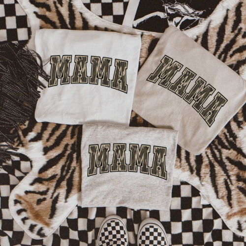 Camo mama western T-shirt  