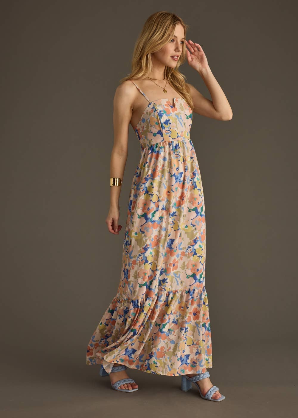 Multicolored Floral Maxi Dress