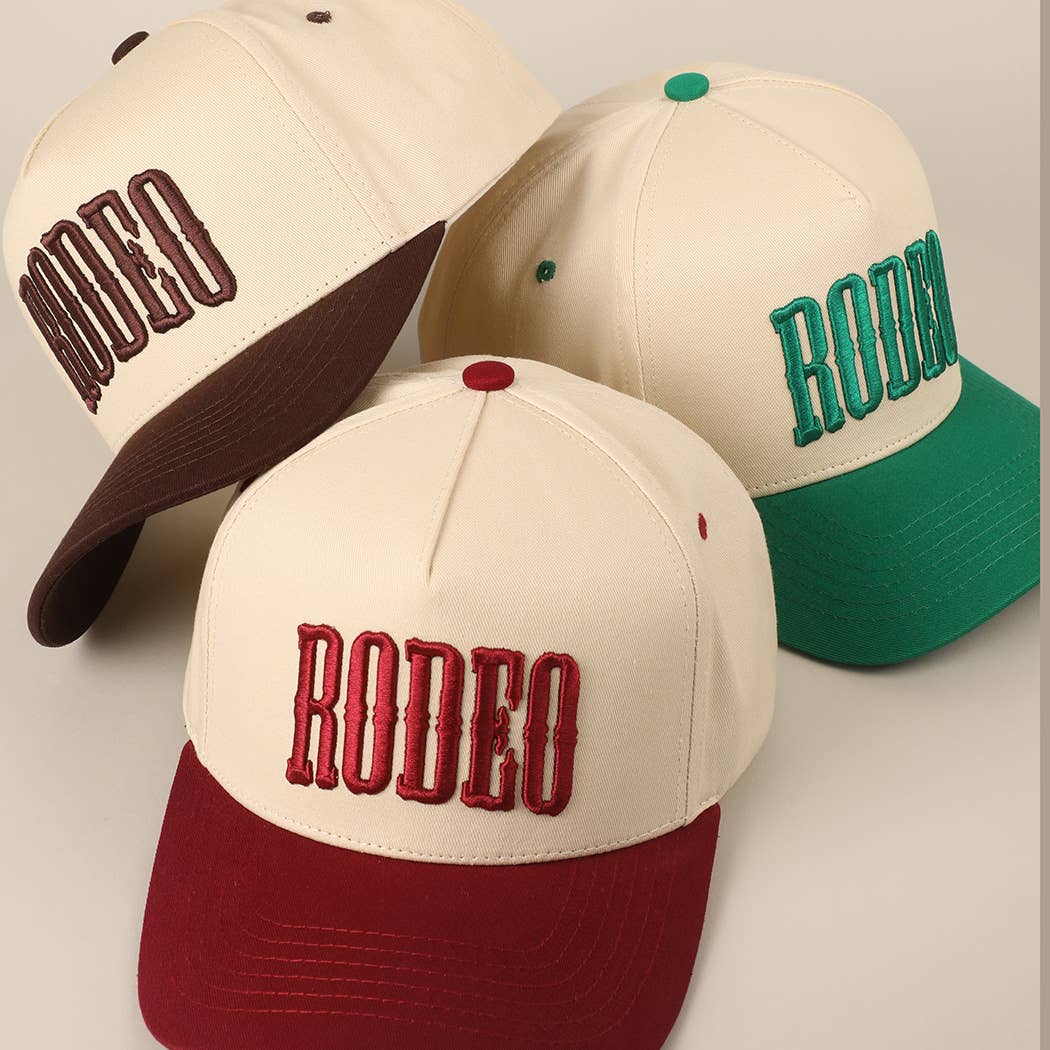 RODEO Two-Tone Embroidered Trucker Hat