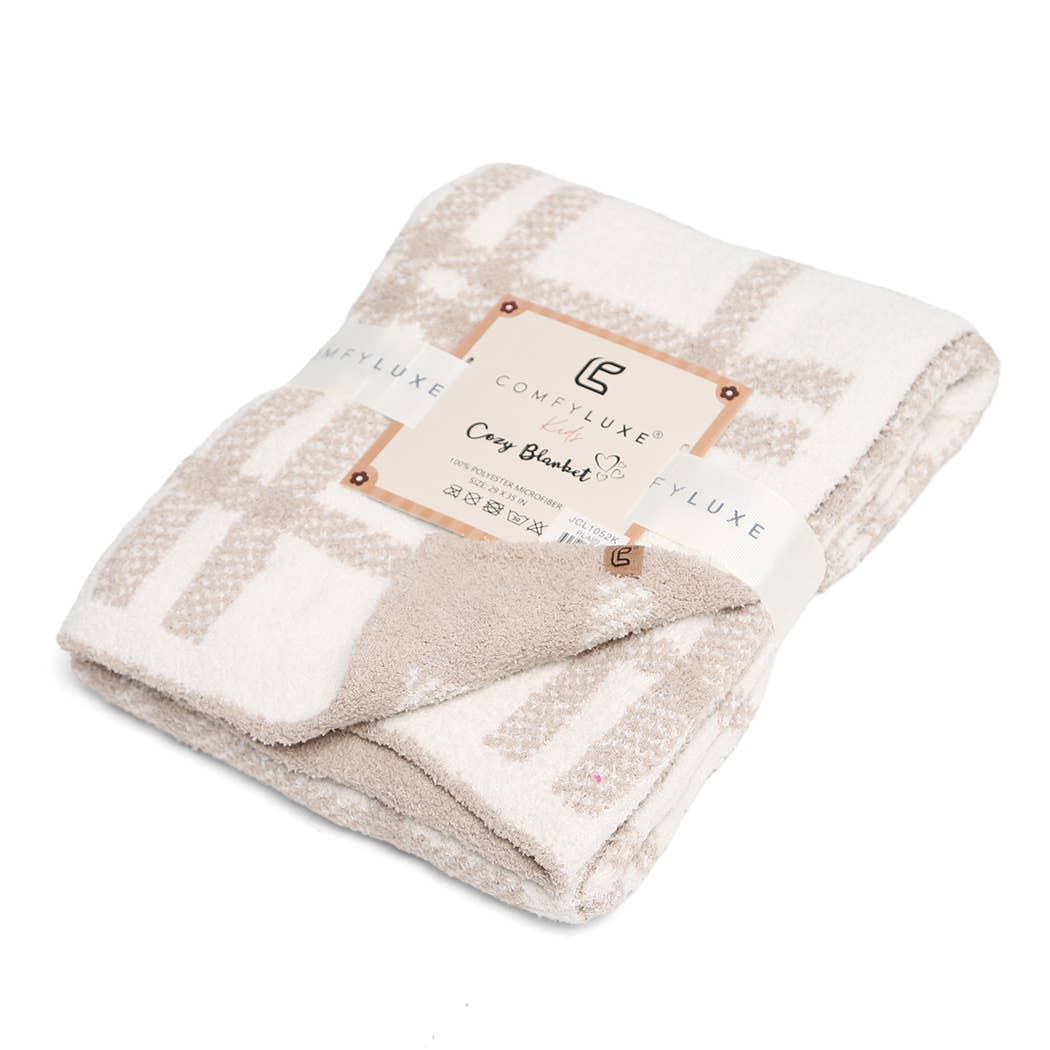 PLAID Print Kids Luxury Soft Throw Blanket