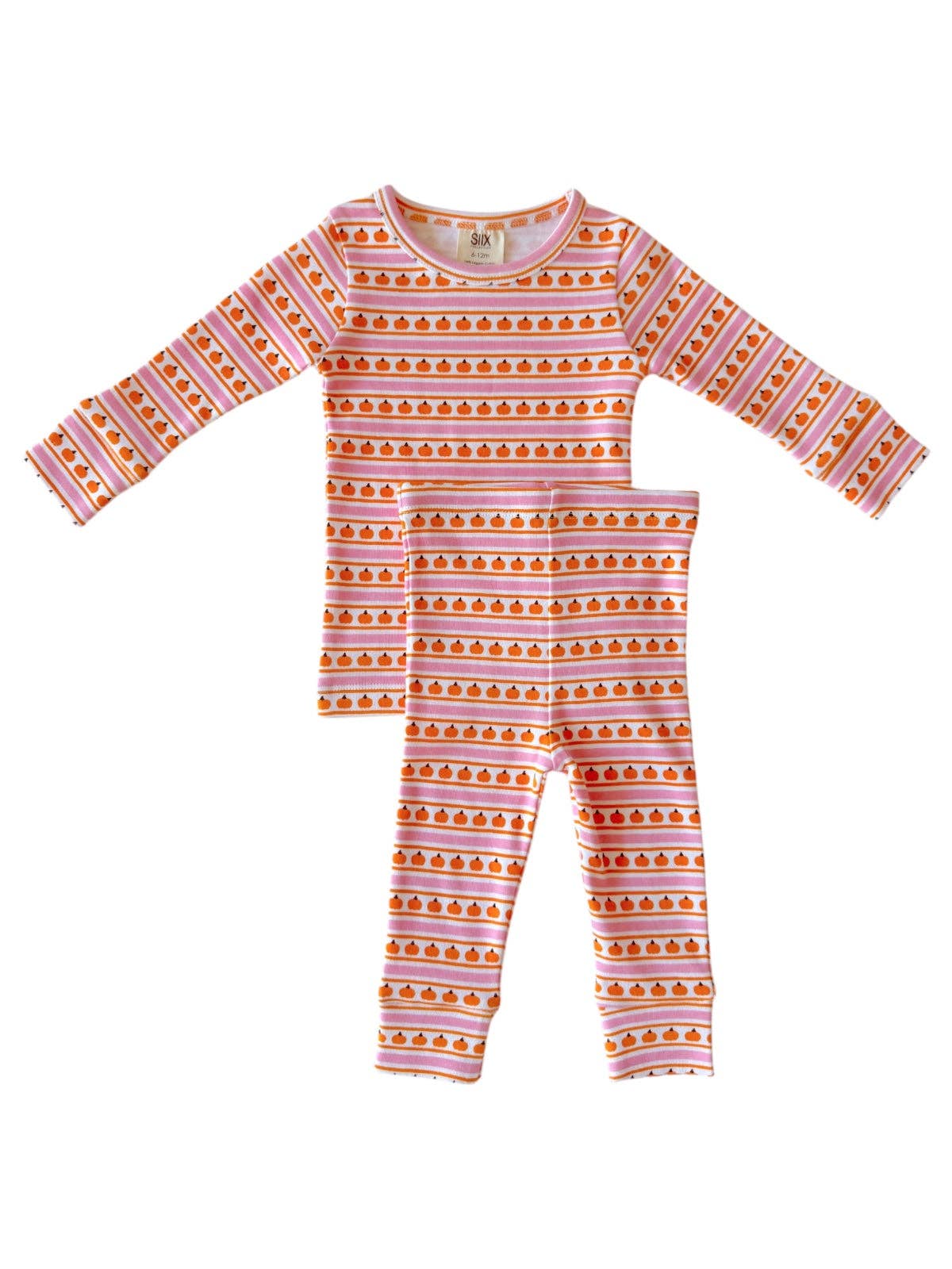 Pumpkin Stripe Pink / Organic 2-Piece Set