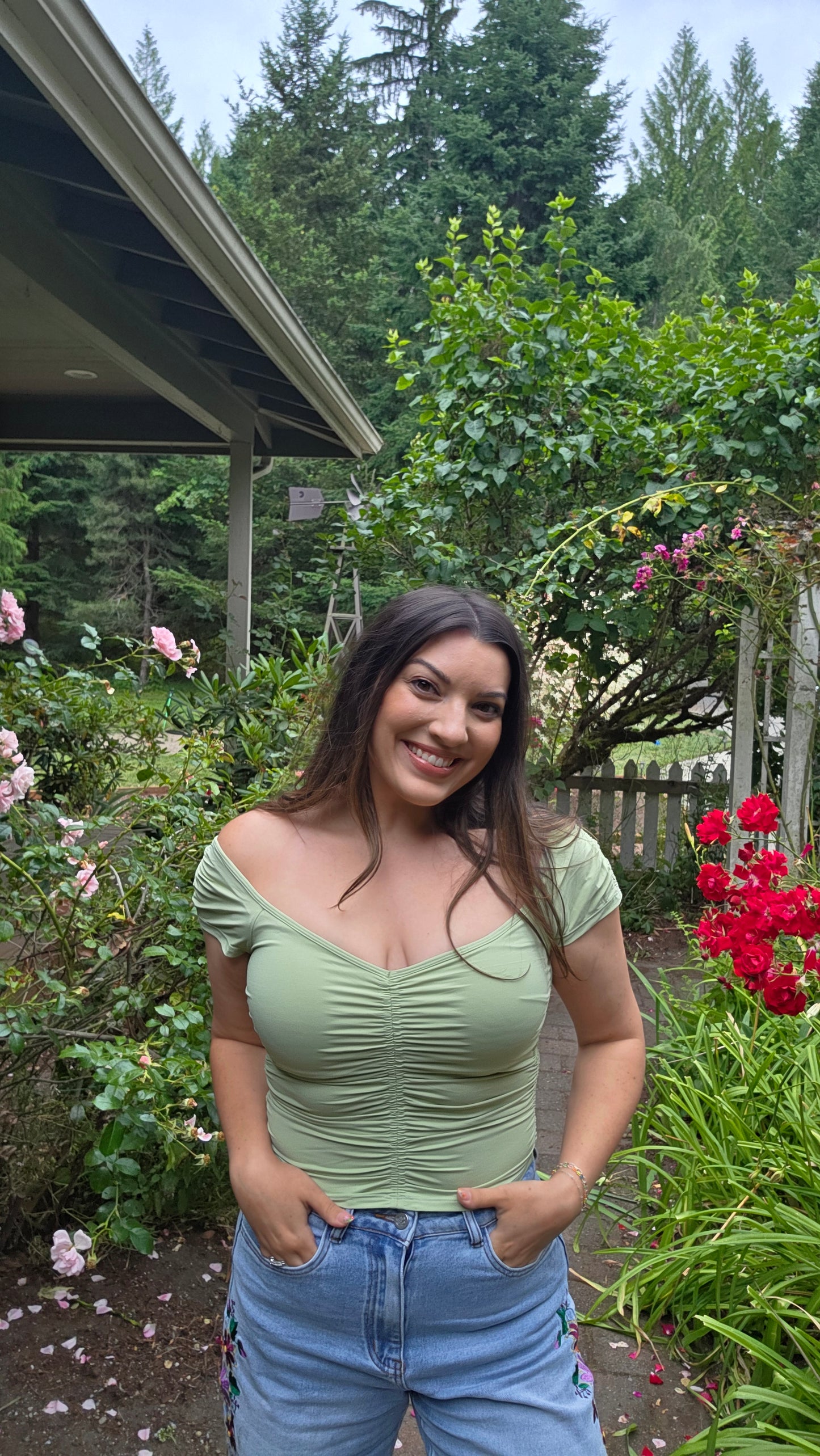 OUT AND ABOUT CAP SLEEVE TOP